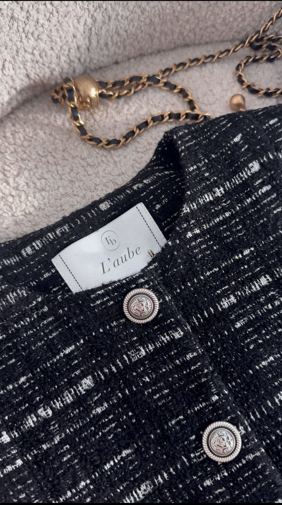 Classic Tweed Button Vest