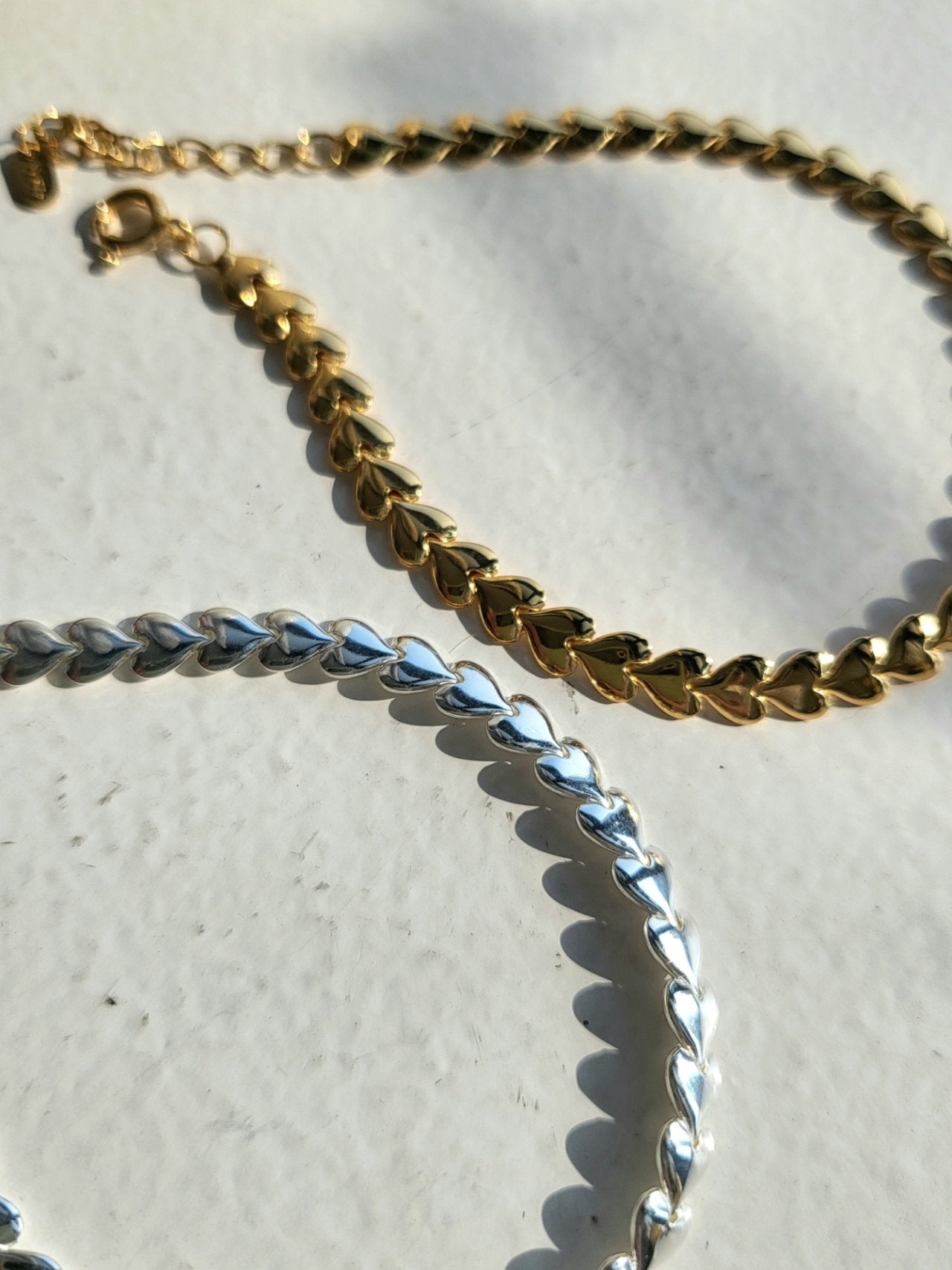 Heart Link Bracelet - Sterling Silver 925