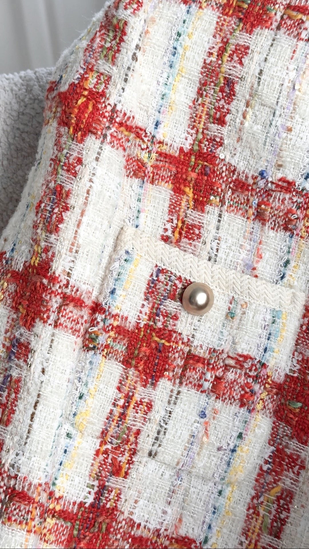 Pearl Button Tweed Jacket