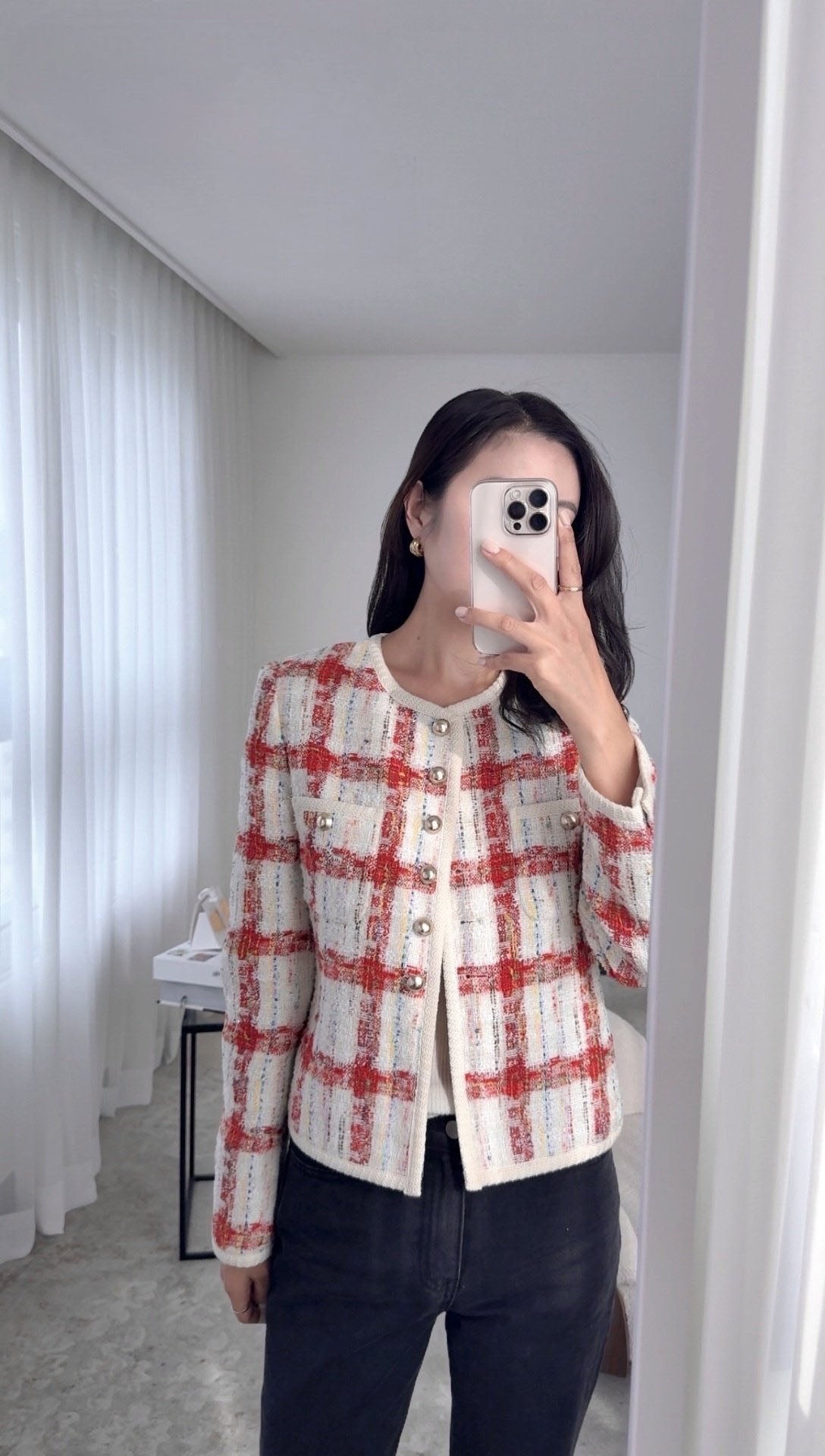 Pearl Button Tweed Jacket