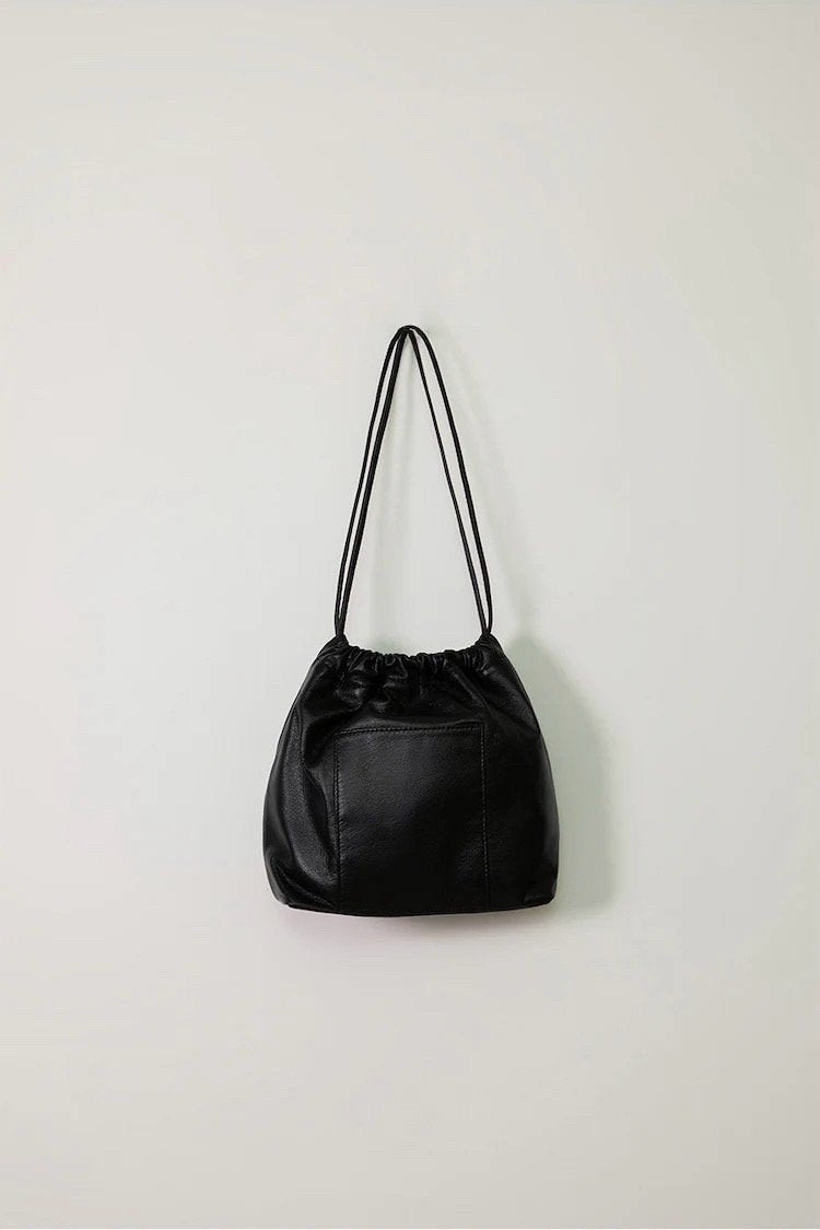 Classic Leather Bucket Bag