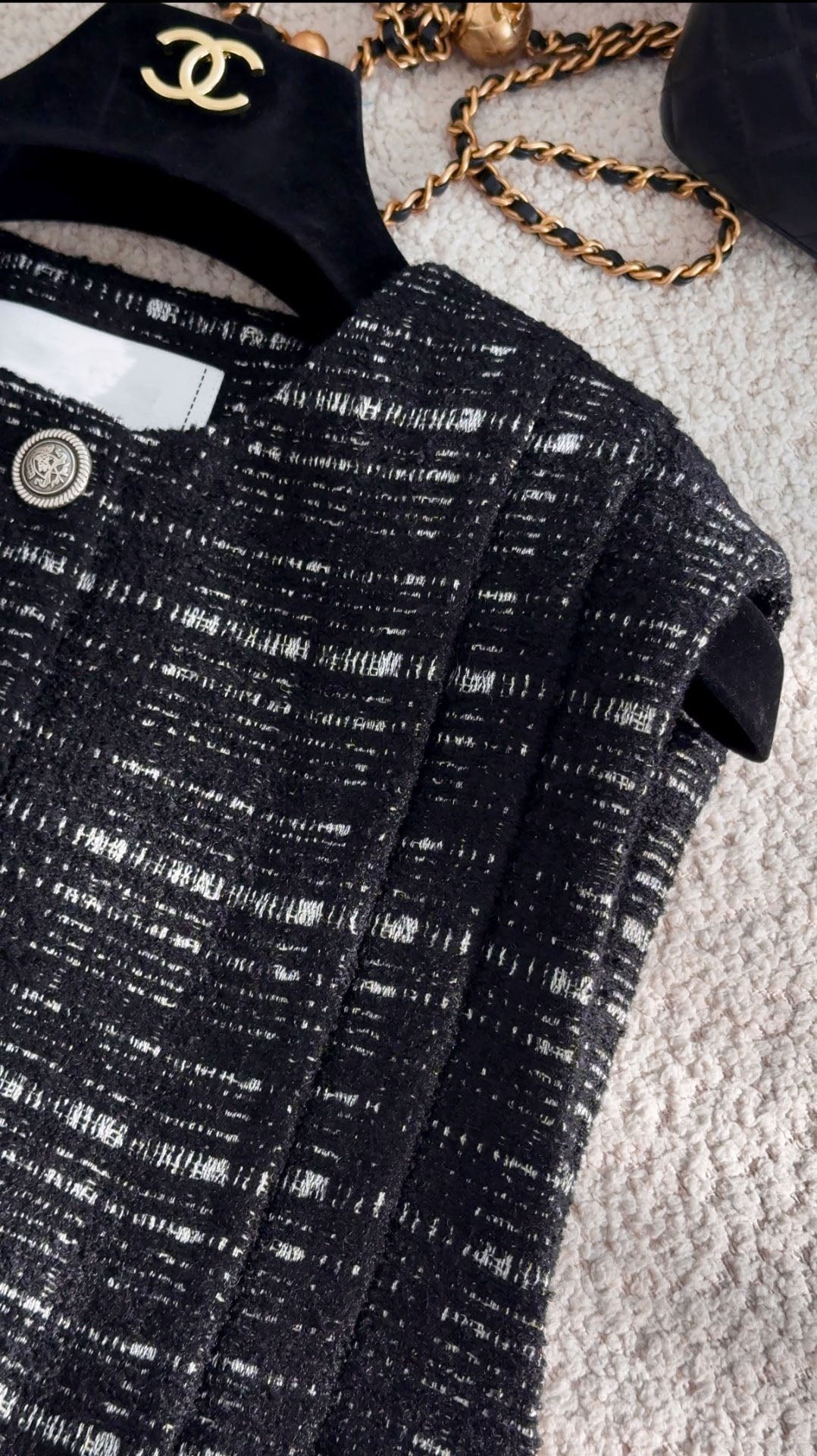 Classic Tweed Button Vest
