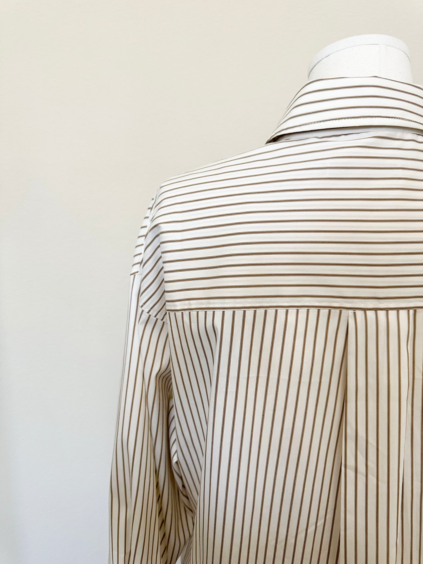 Wrinkle-Free Oversized Striped Shirt