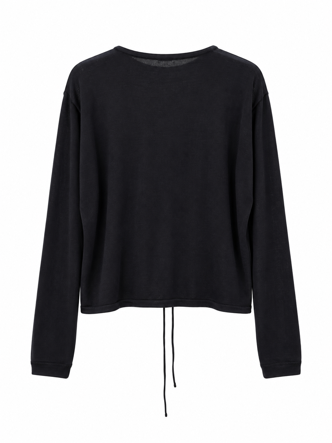 Soft Drawstring Knit Cardigan