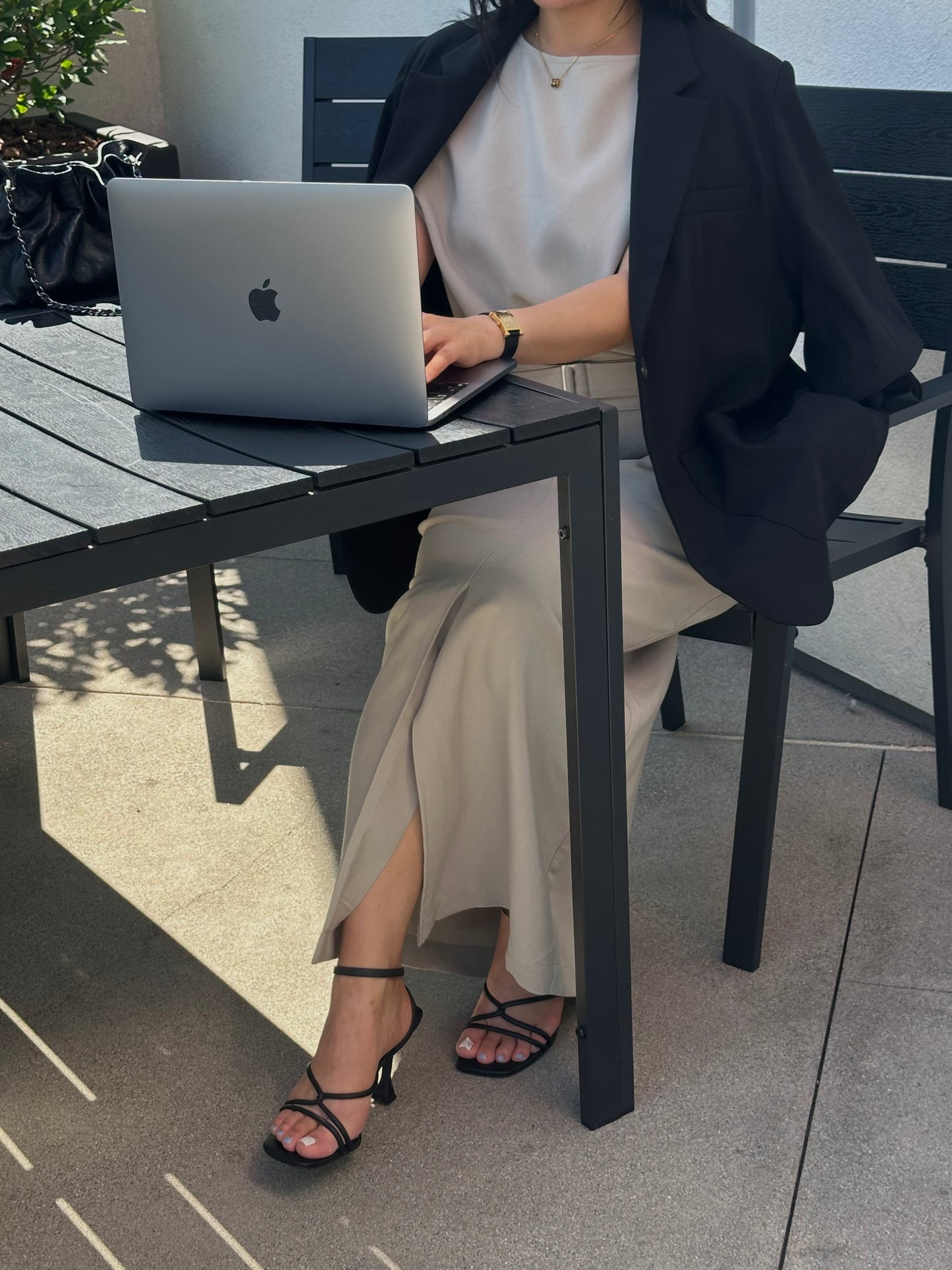 Tailored Belted Dress