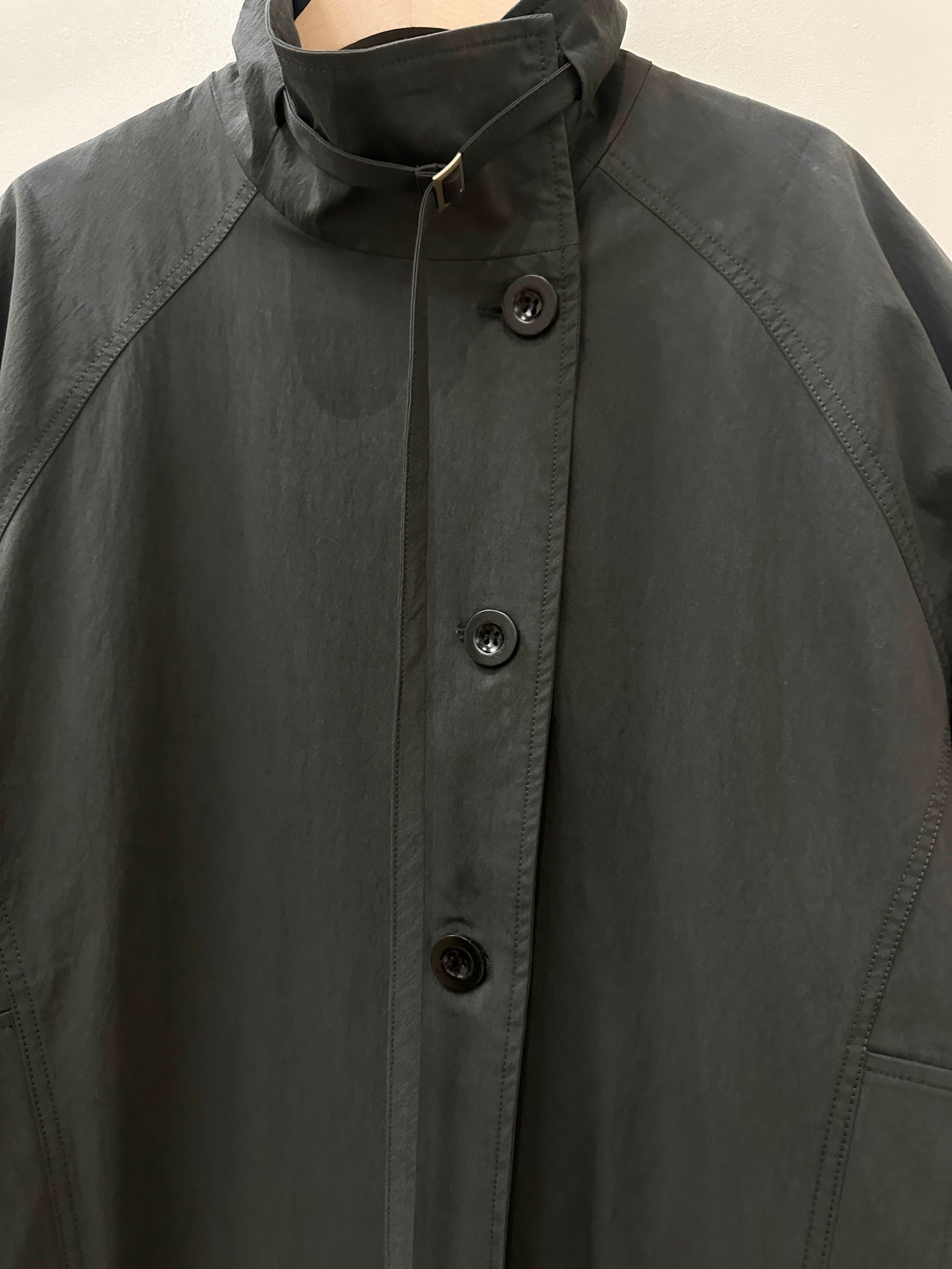 Structured Stand Collar Coat