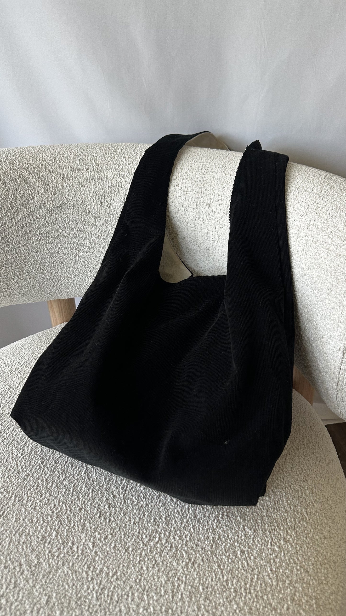 Corduroy Shoulder Tote