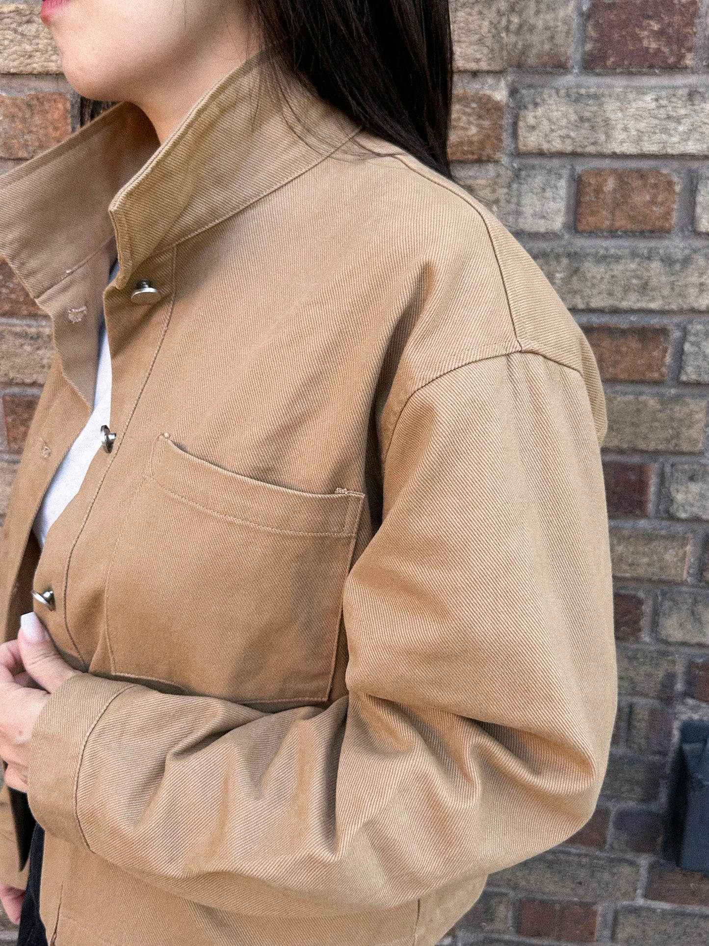 Premium Cropped Denim Jacket