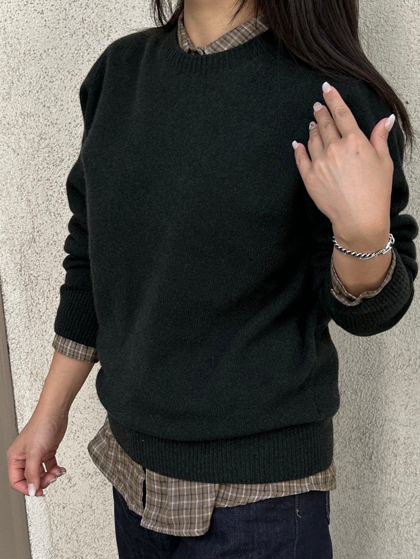 Cashmere Wool Blend Sweater