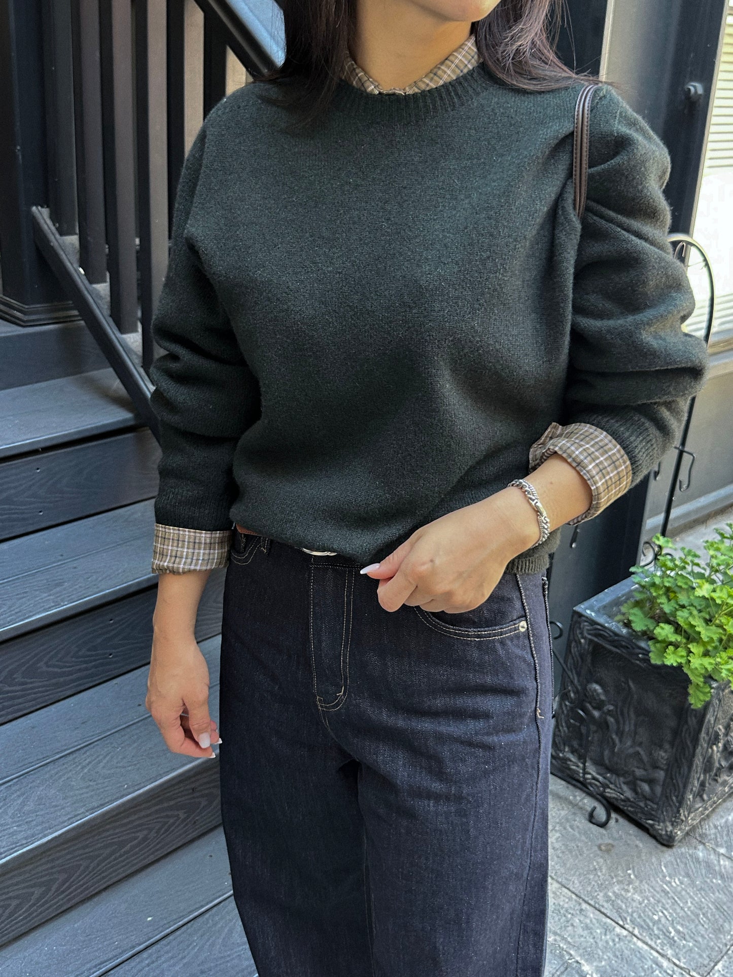 Cashmere Wool Blend Sweater