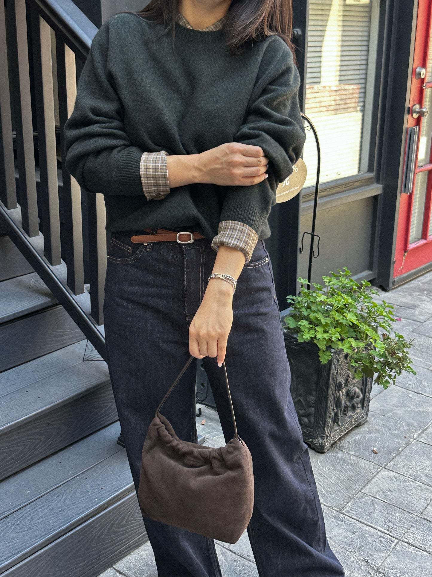 Cashmere Wool Blend Sweater