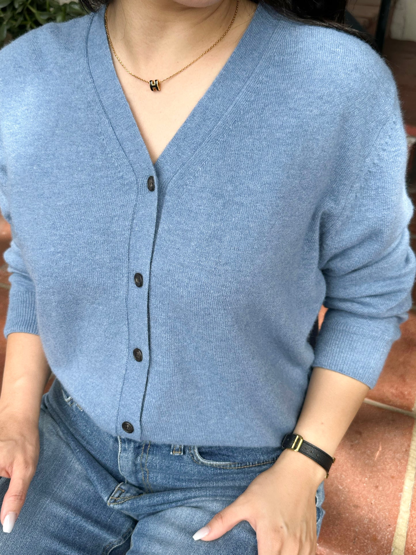 Cashmere-Wool Blend Premium Cardigan