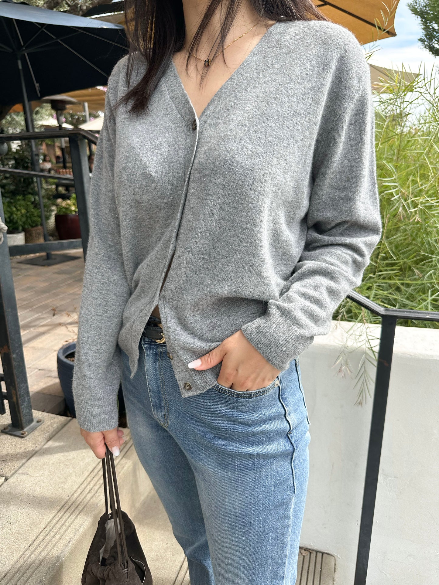 Cashmere-Wool Blend Premium Cardigan