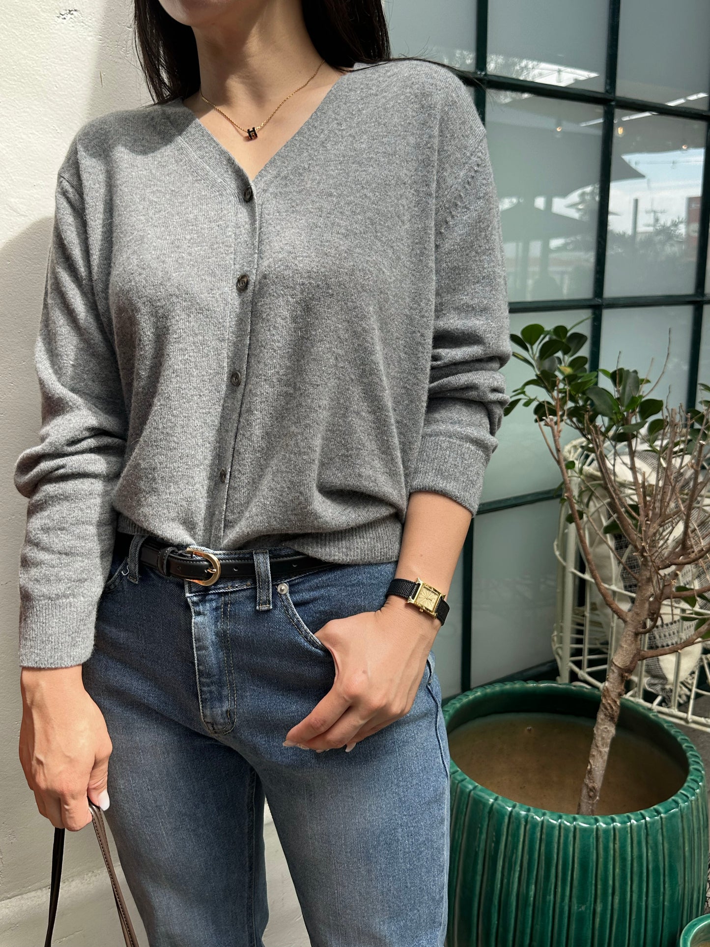 Cashmere-Wool Blend Premium Cardigan
