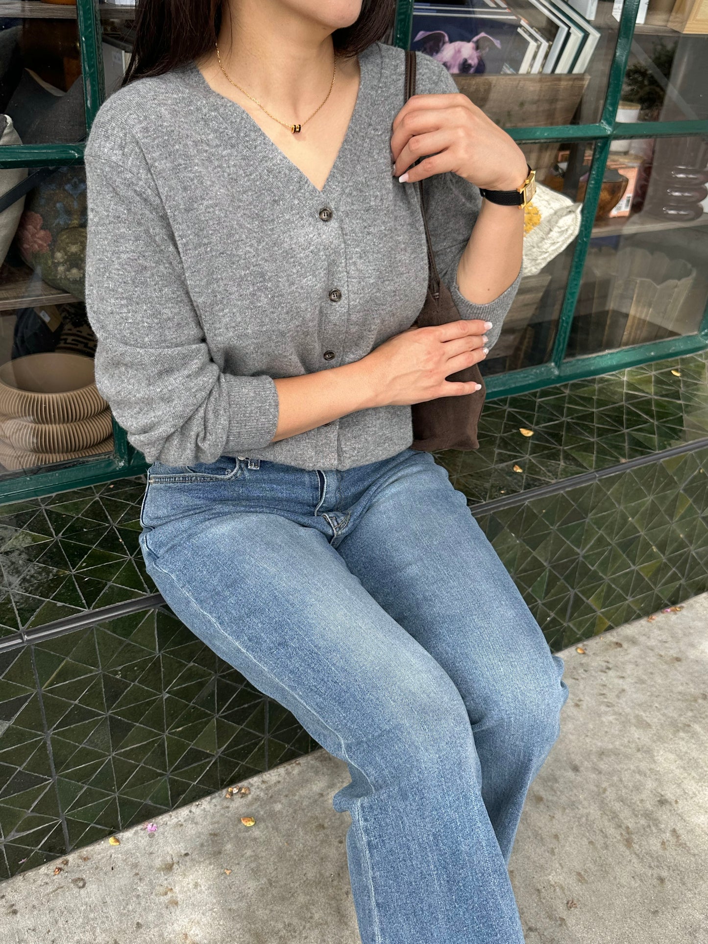 Cashmere-Wool Blend Premium Cardigan