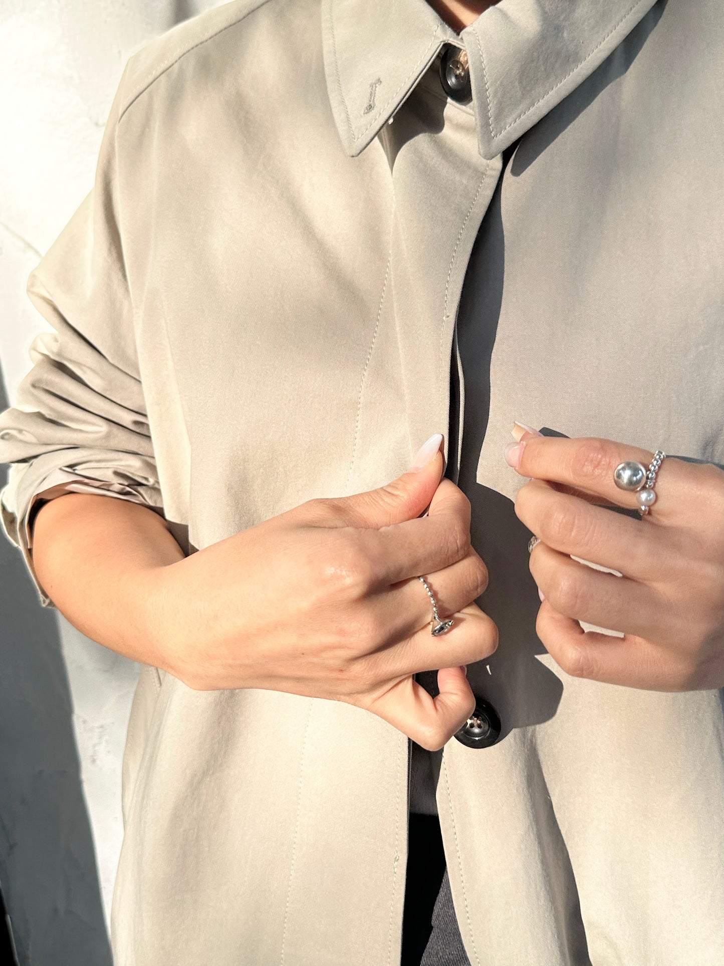 Minimal A-Line Trench Coat