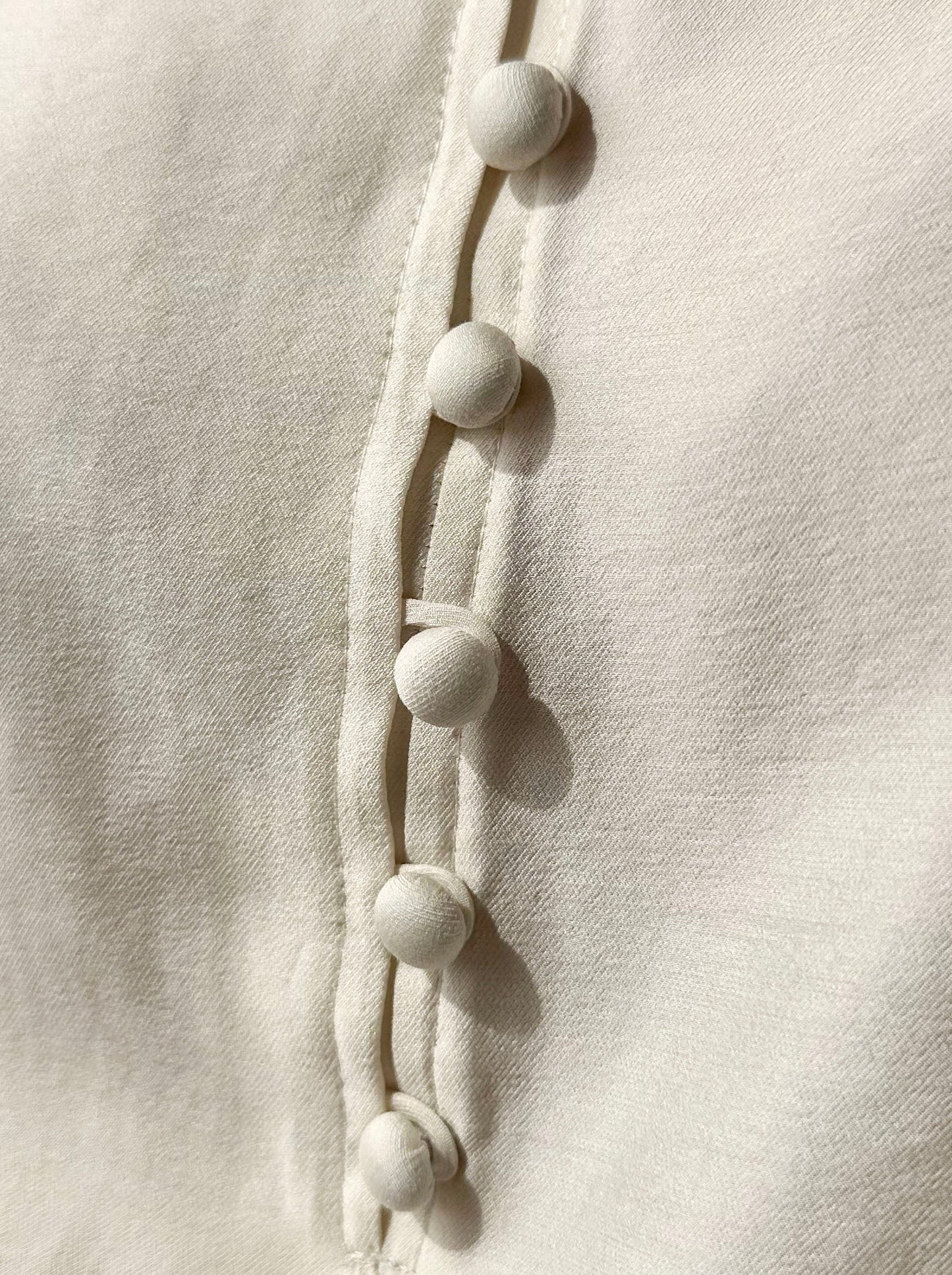 Silky Scarf-Tie Blouse