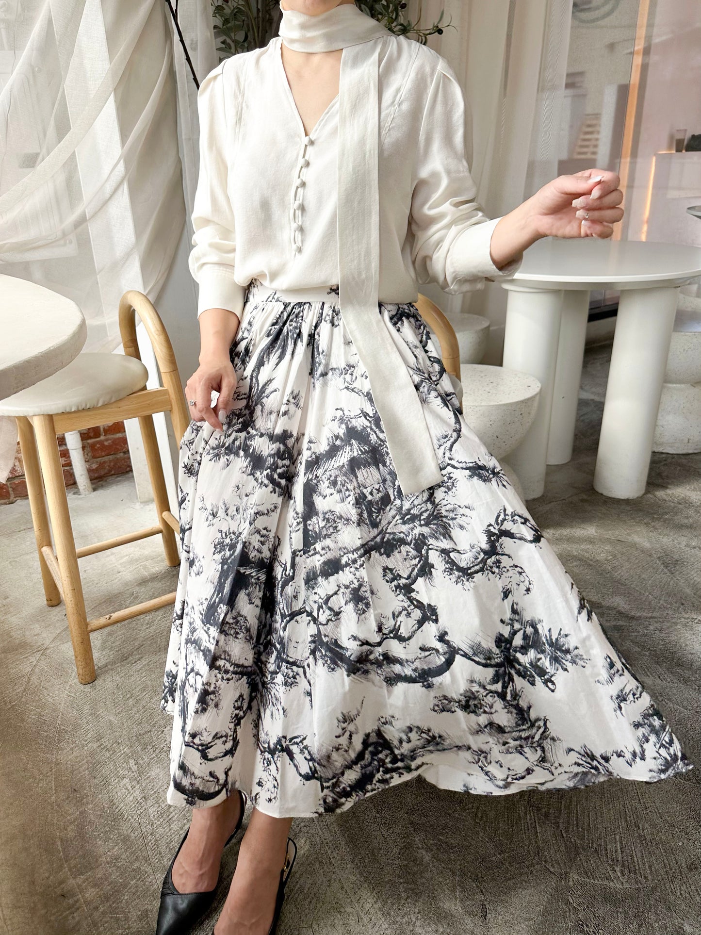 Parisian Toile Volume Skirt