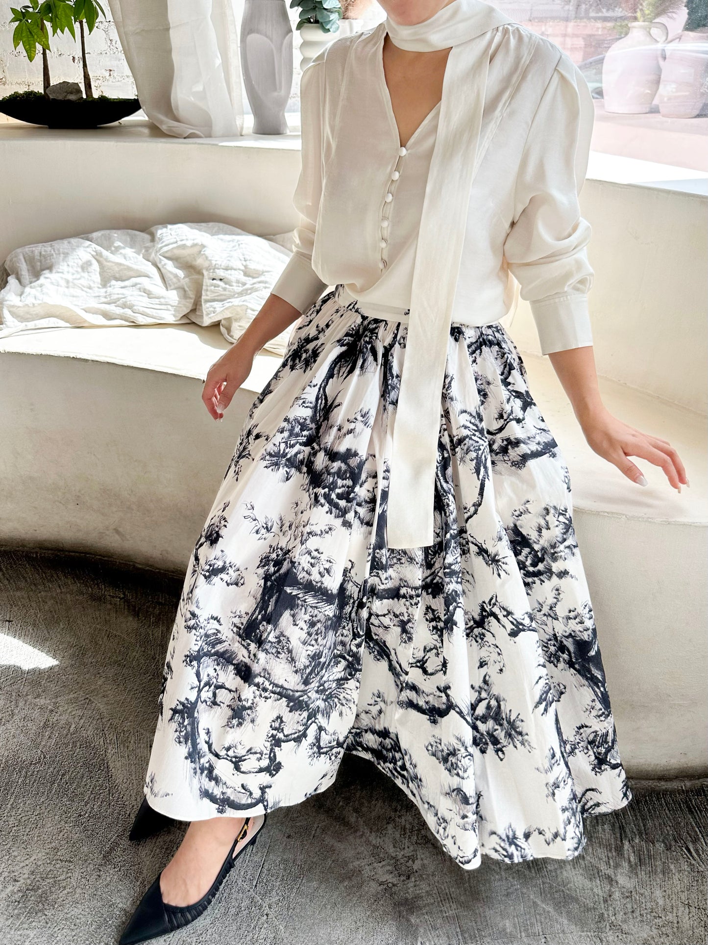 Parisian Toile Volume Skirt