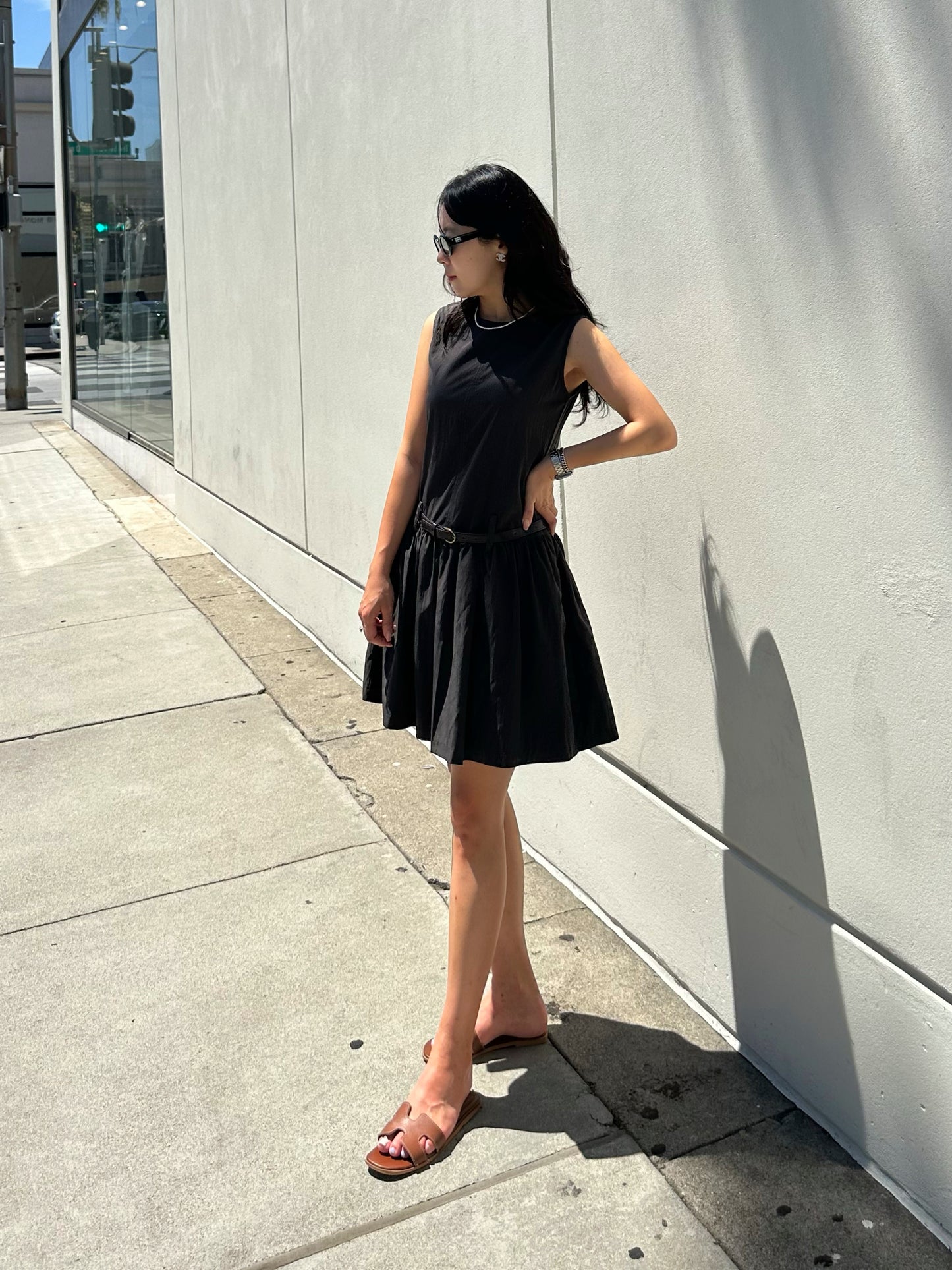 Everyday Luxe Belted Pocket Dress