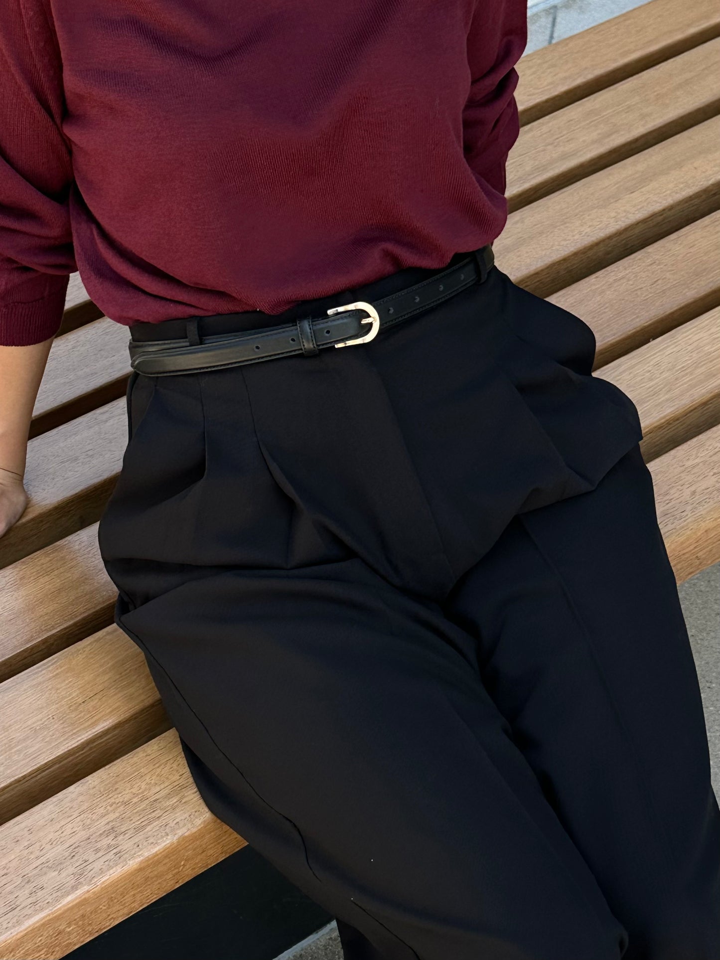 Classic Pin-Tuck Wide Trousers