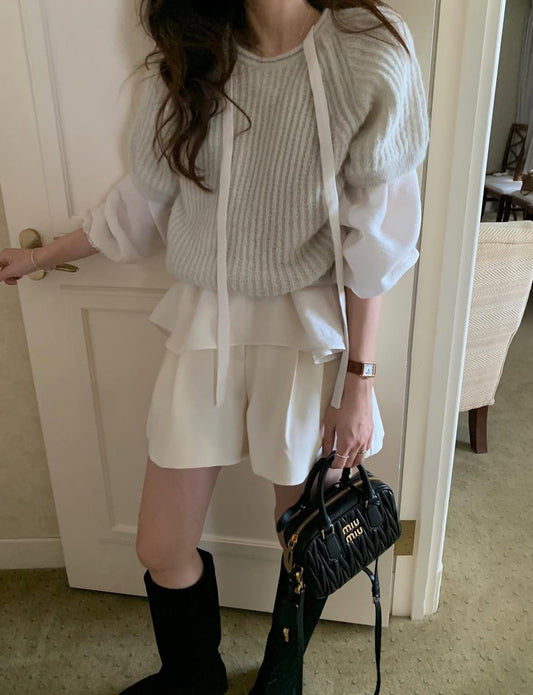 Pleated Tailored Shorts