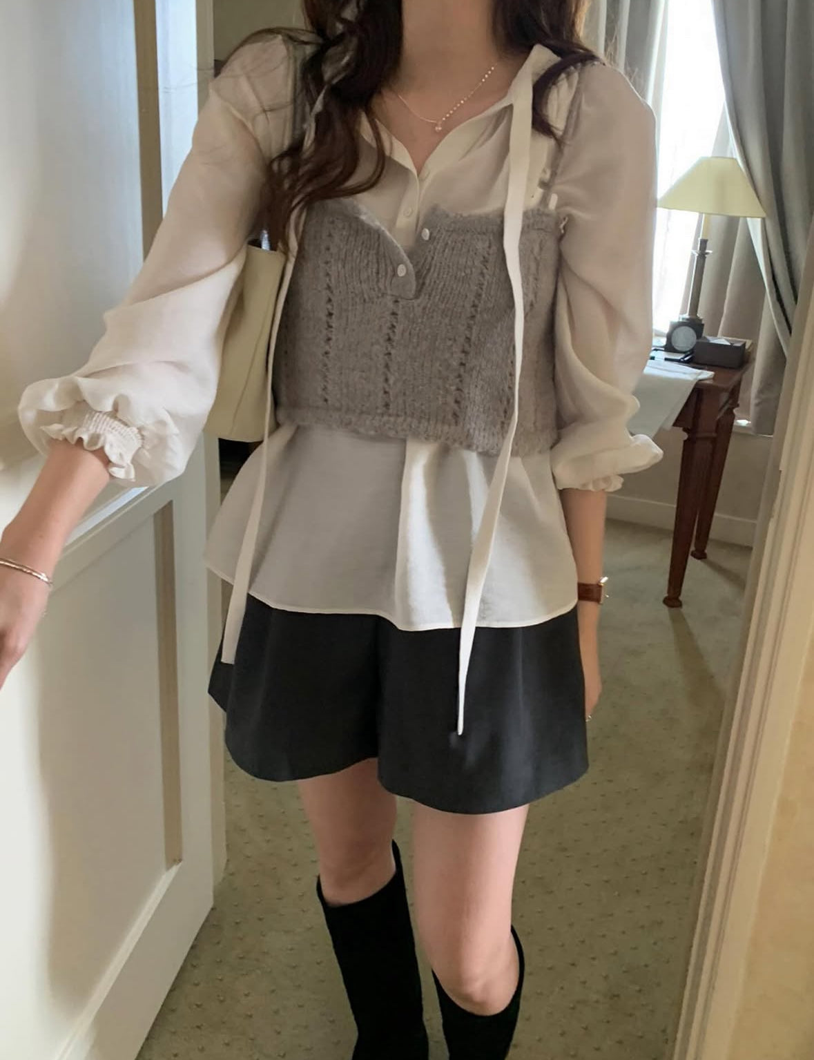 Pleated Tailored Shorts