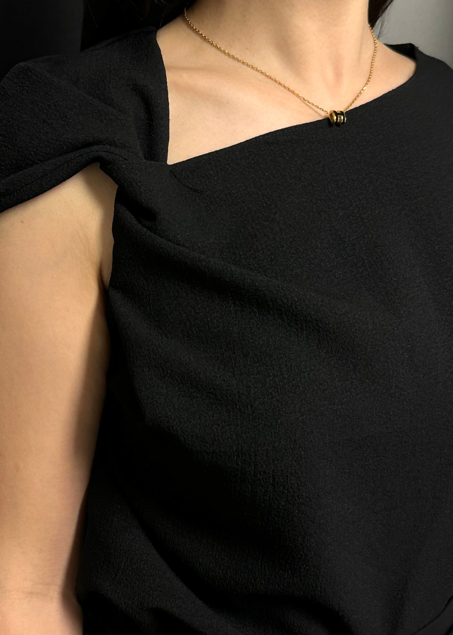 Asymmetric Twist Detail Top