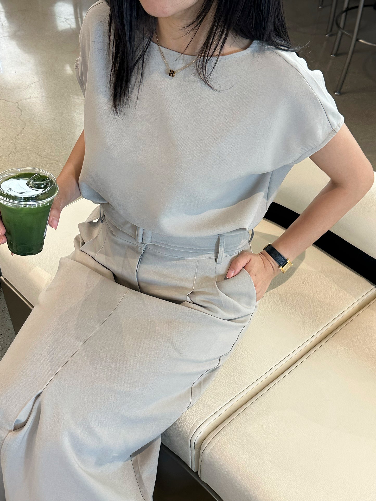 Tailored Belted Dress