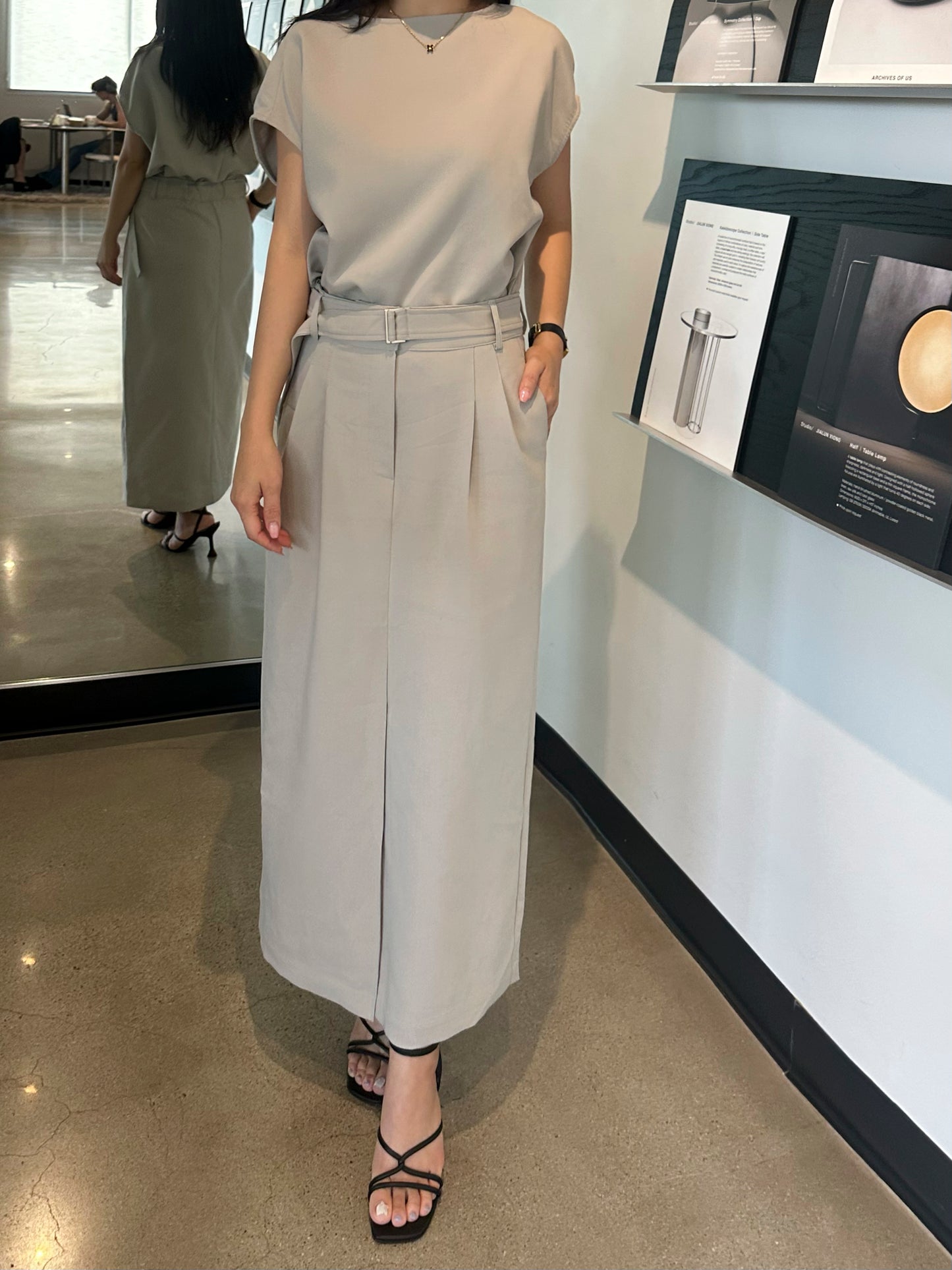 Tailored Belted Dress