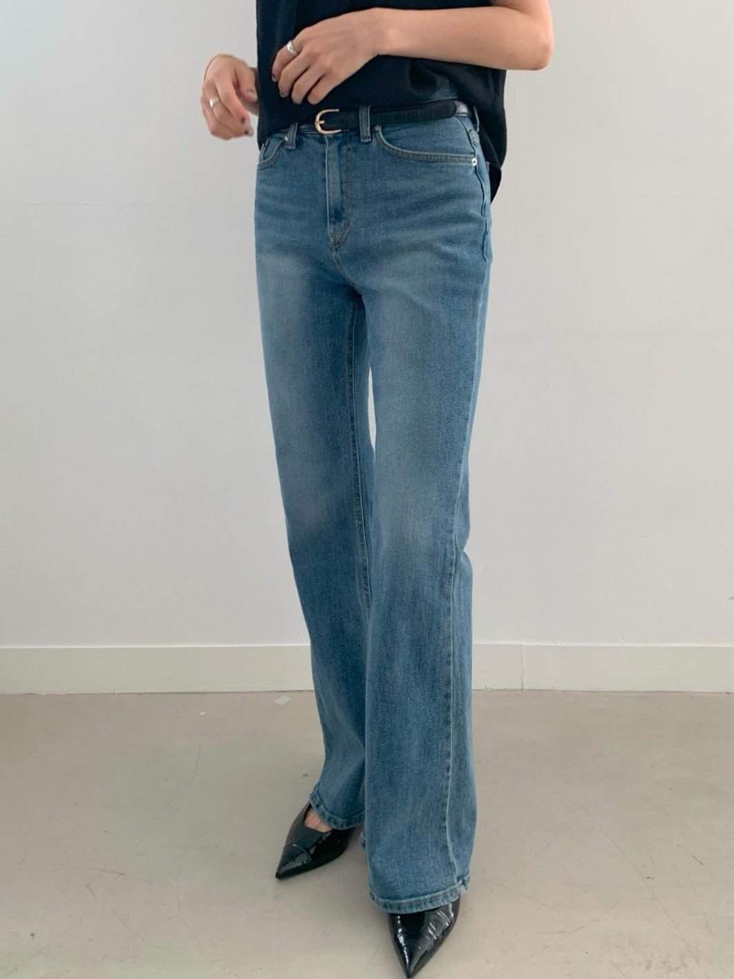 Premium Wash Straight Flare Denim