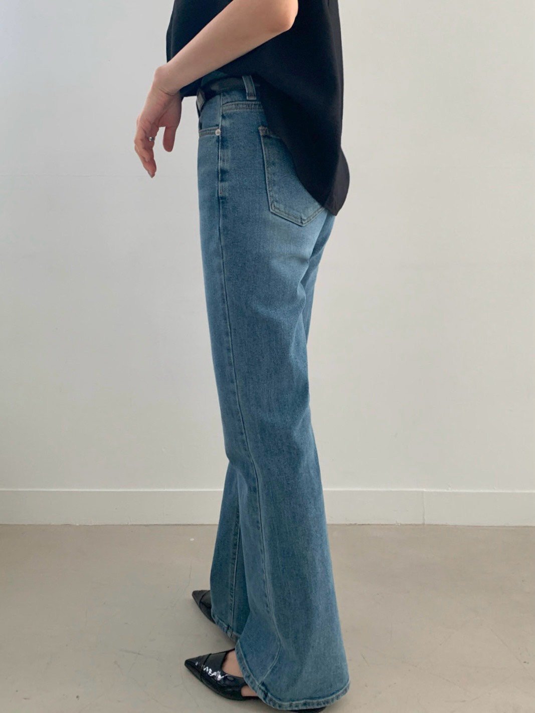 Premium Wash Straight Flare Denim