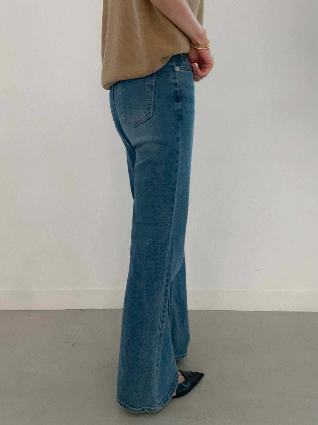 Premium Wash Straight Flare Denim