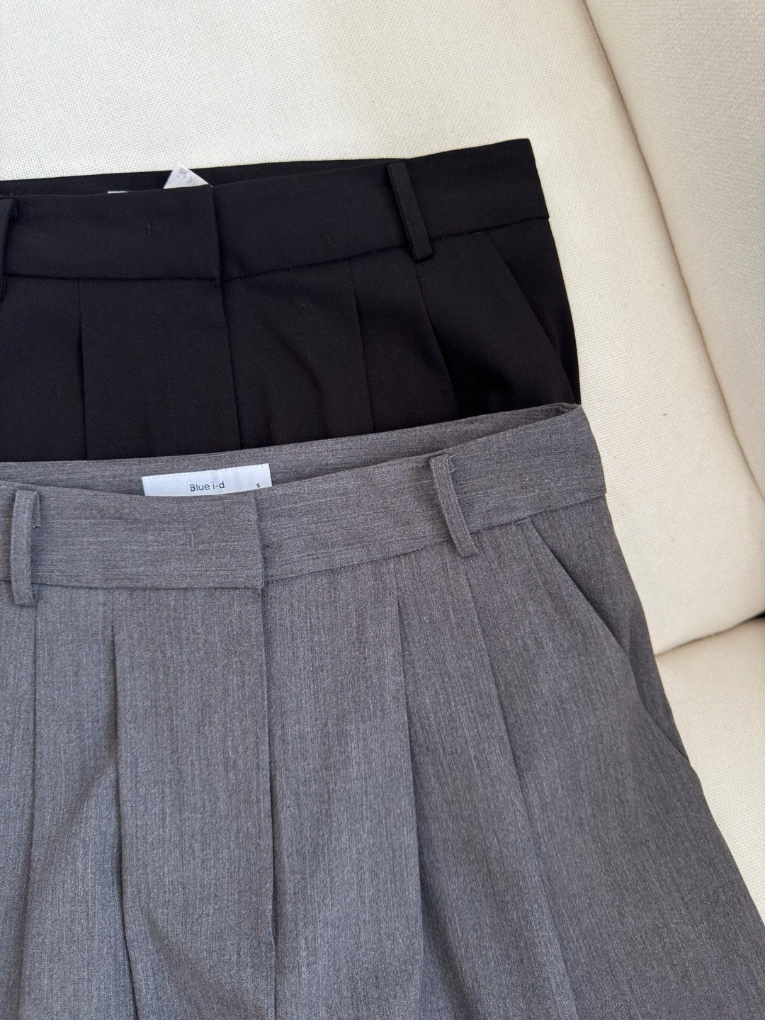Tailored Pintuck Wide-Leg Pants