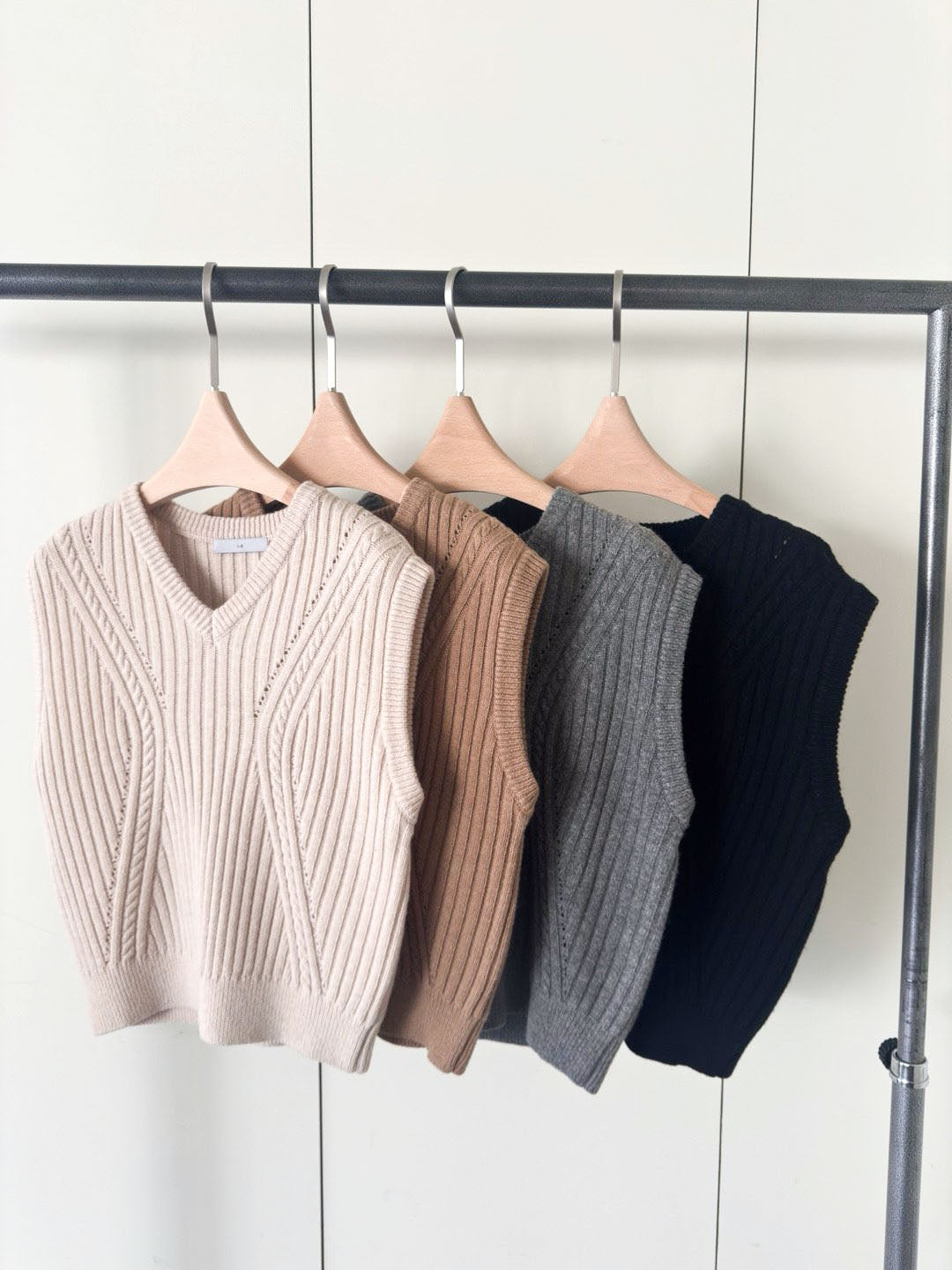 Cable Knit Oversized Vest