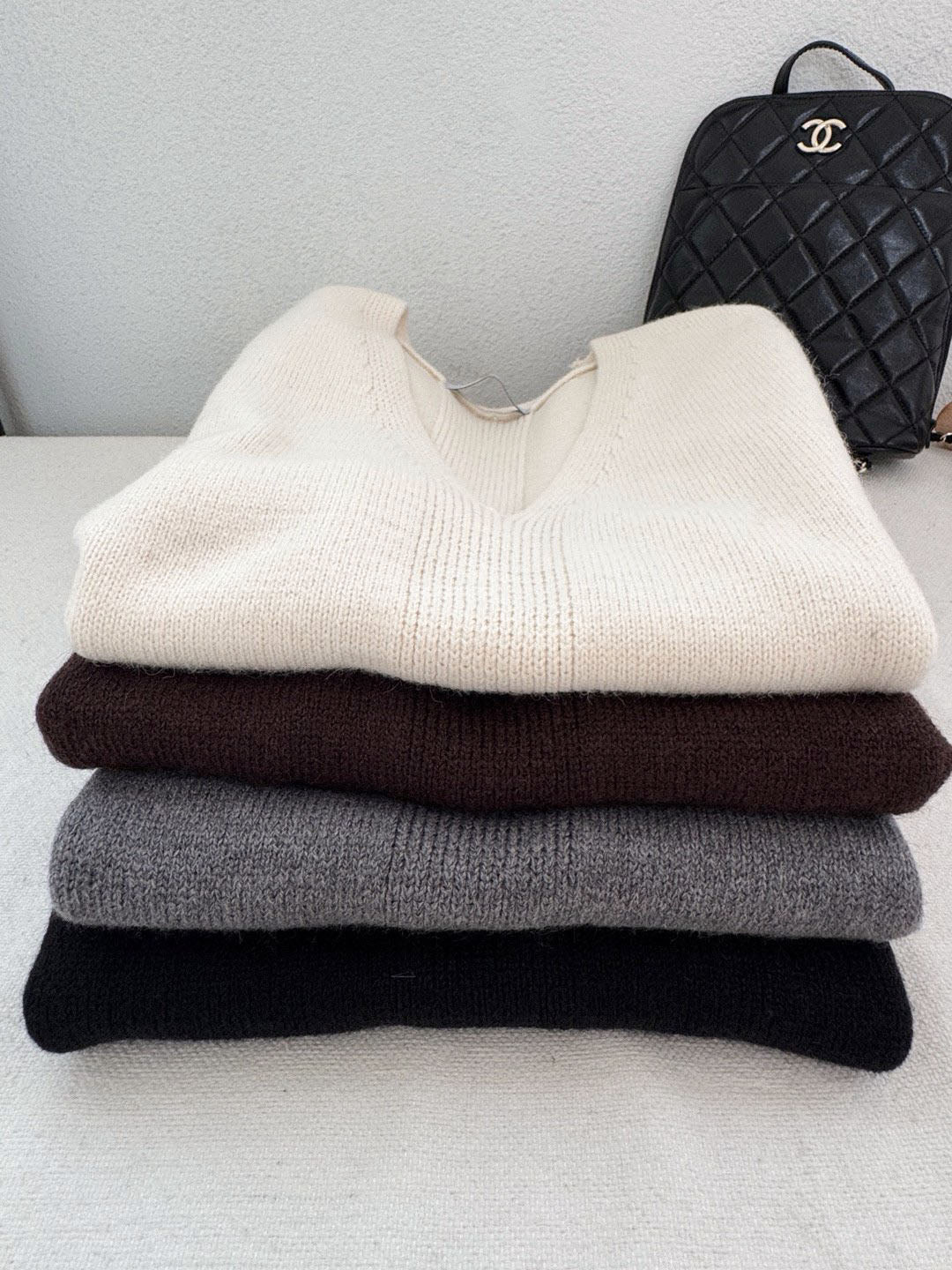 Oversized Wool Knit Vest