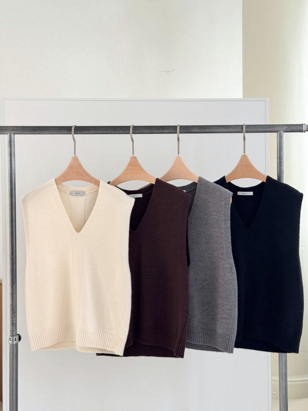 Oversized Wool Knit Vest
