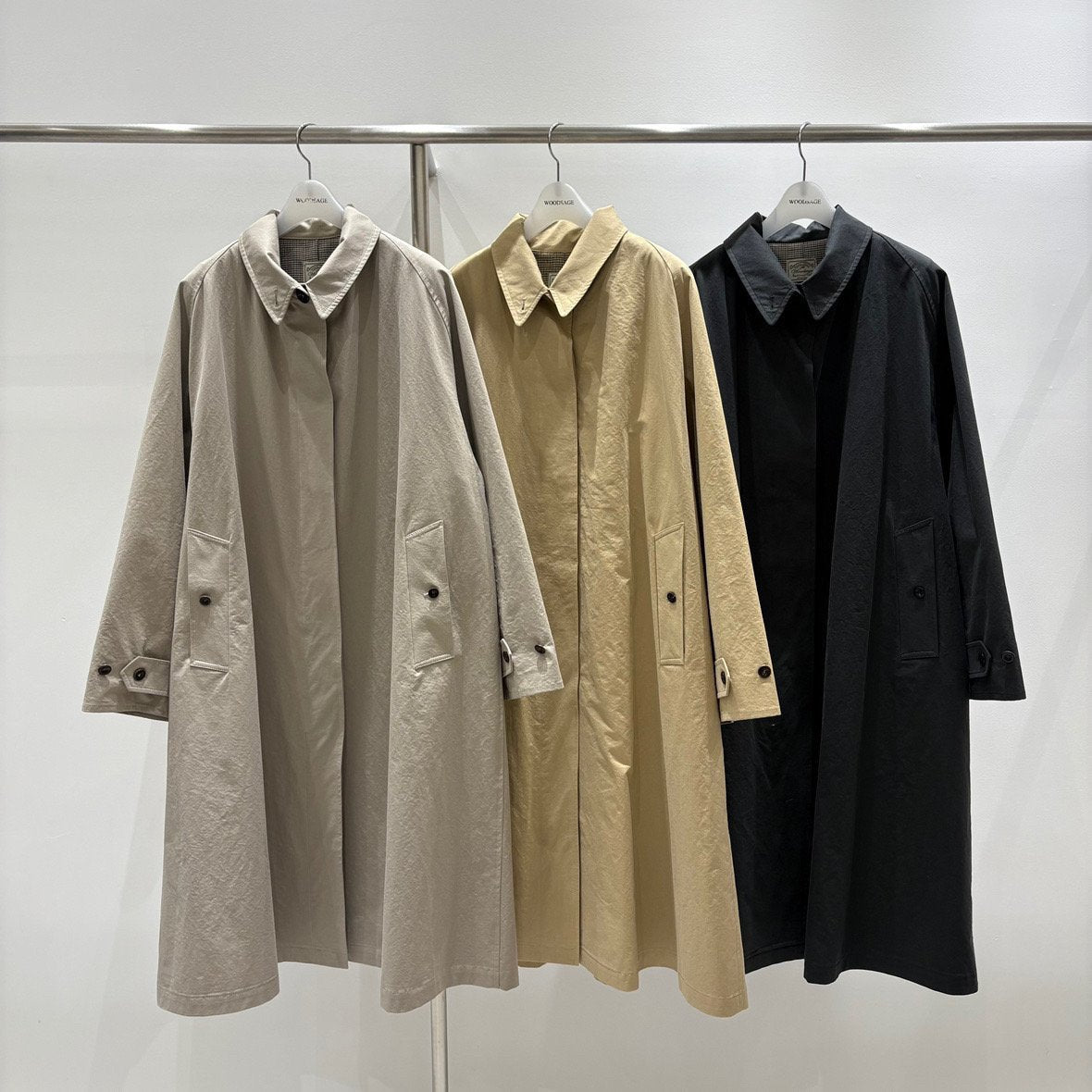 Minimal A-Line Trench Coat