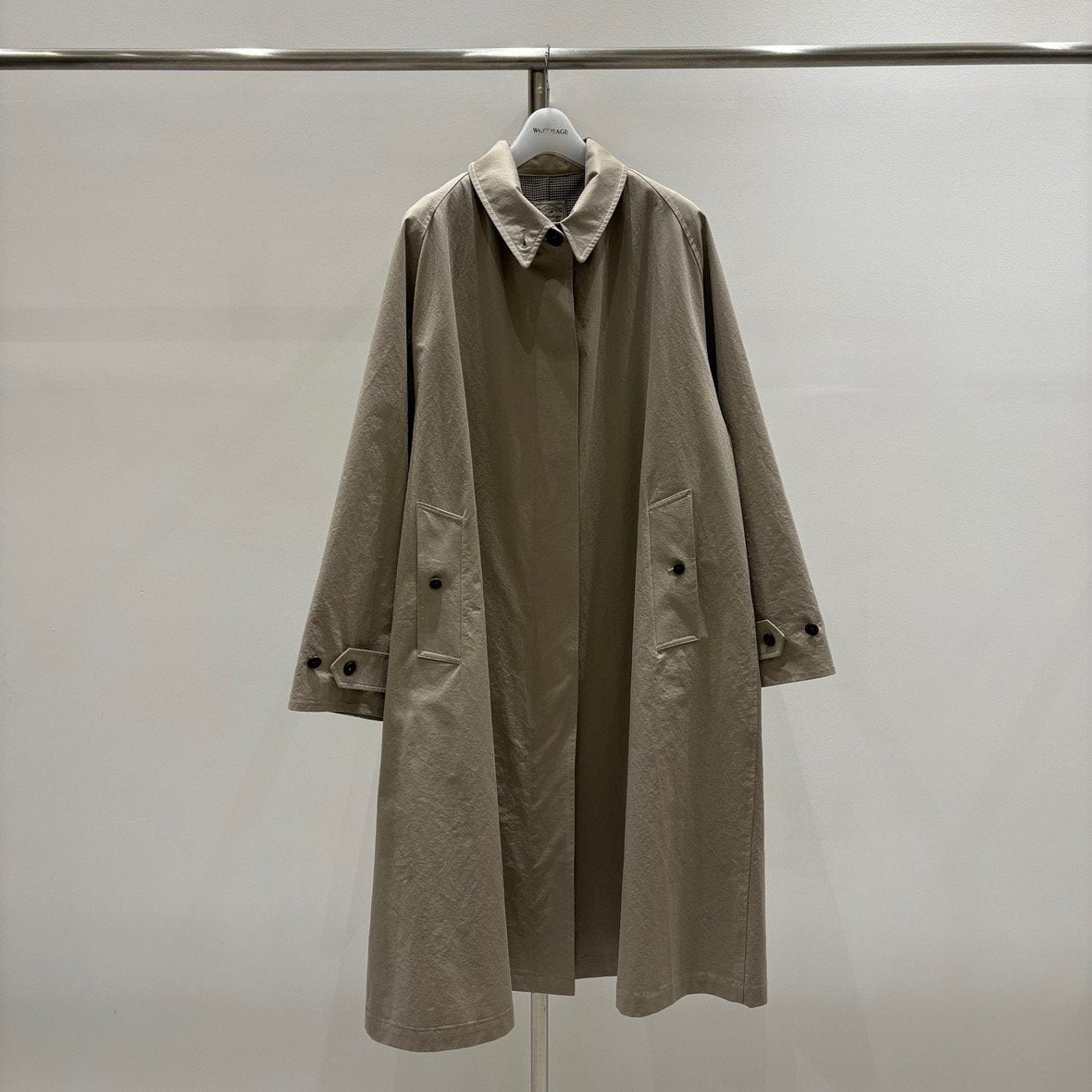 Minimal A-Line Trench Coat