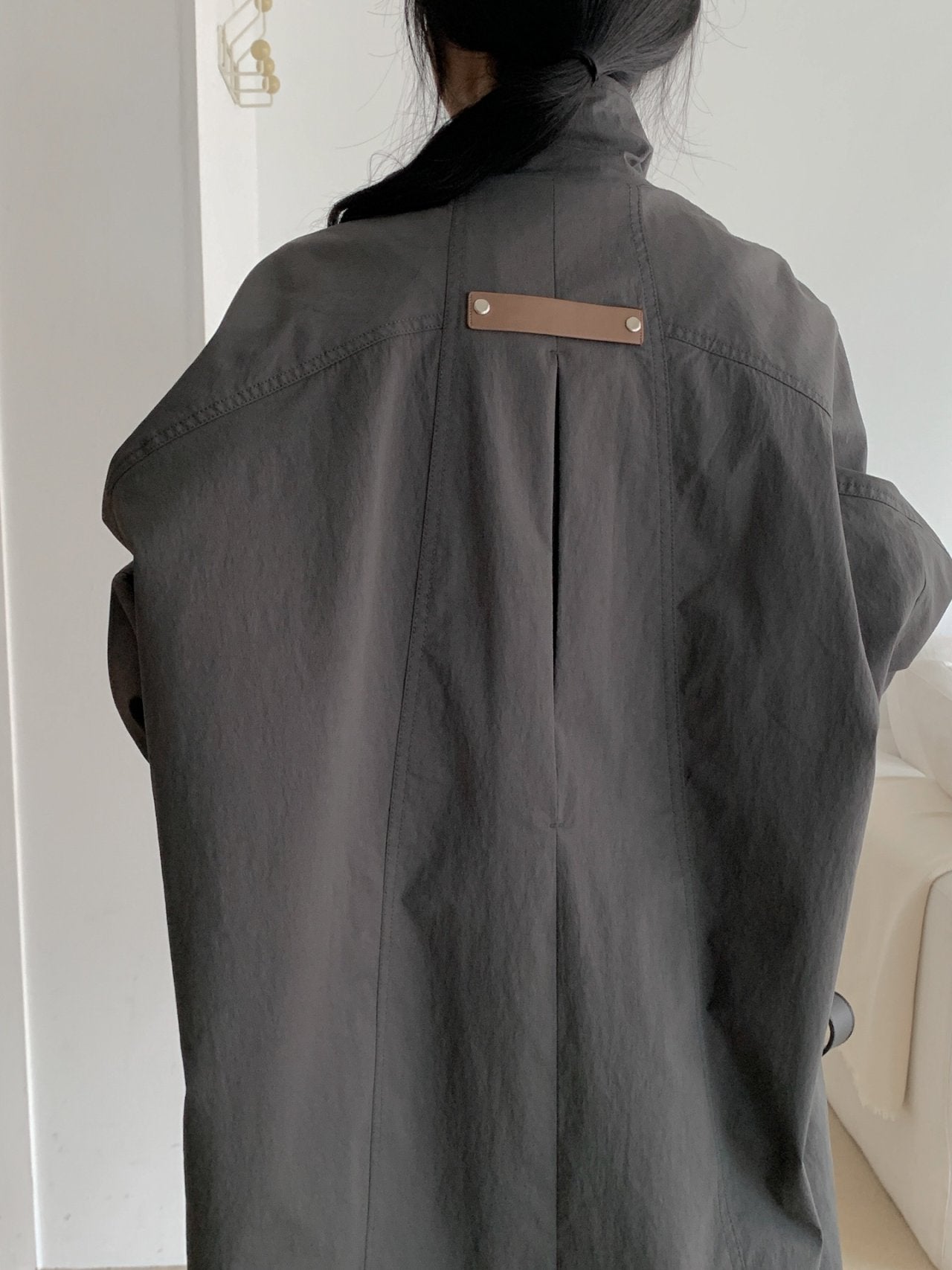 Structured Stand Collar Coat