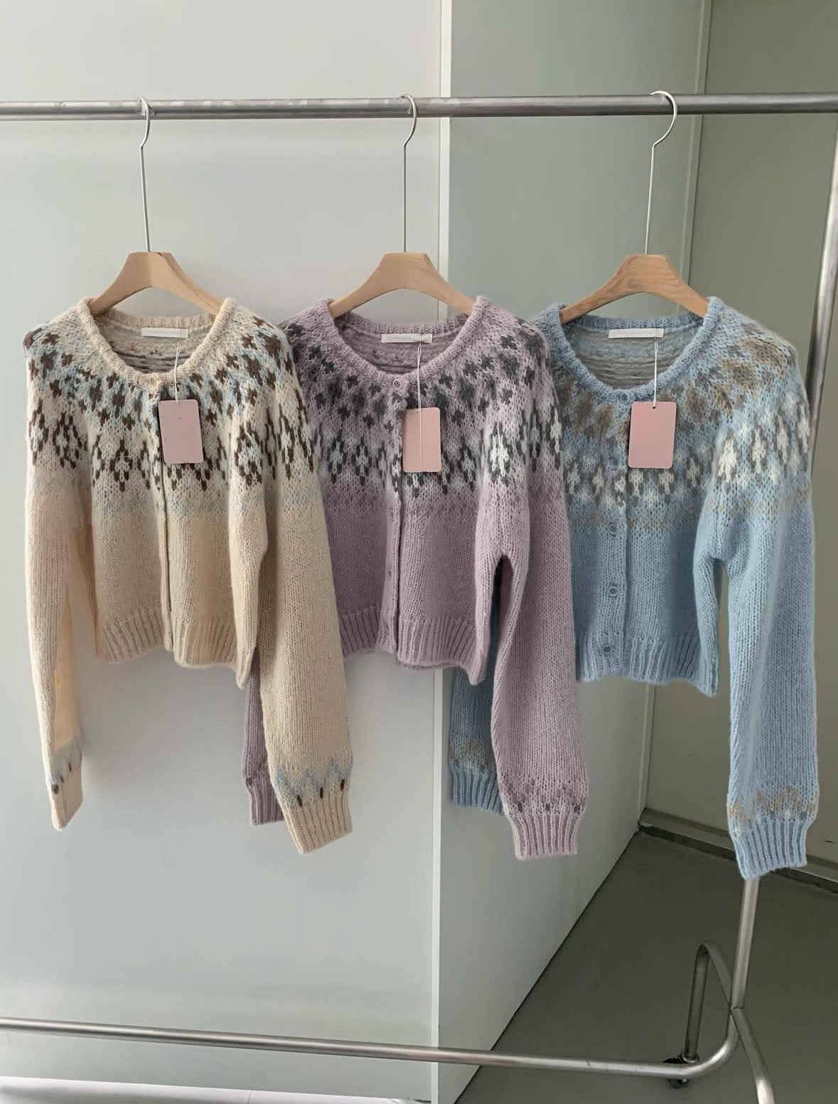 Wool Fair Isle Cardigan