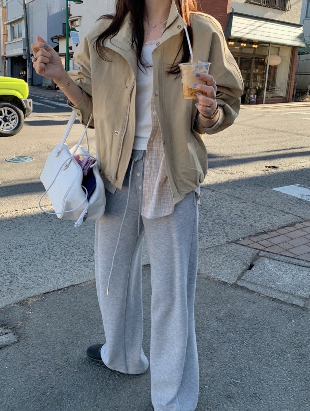 Cotton Stand Collar Jacket