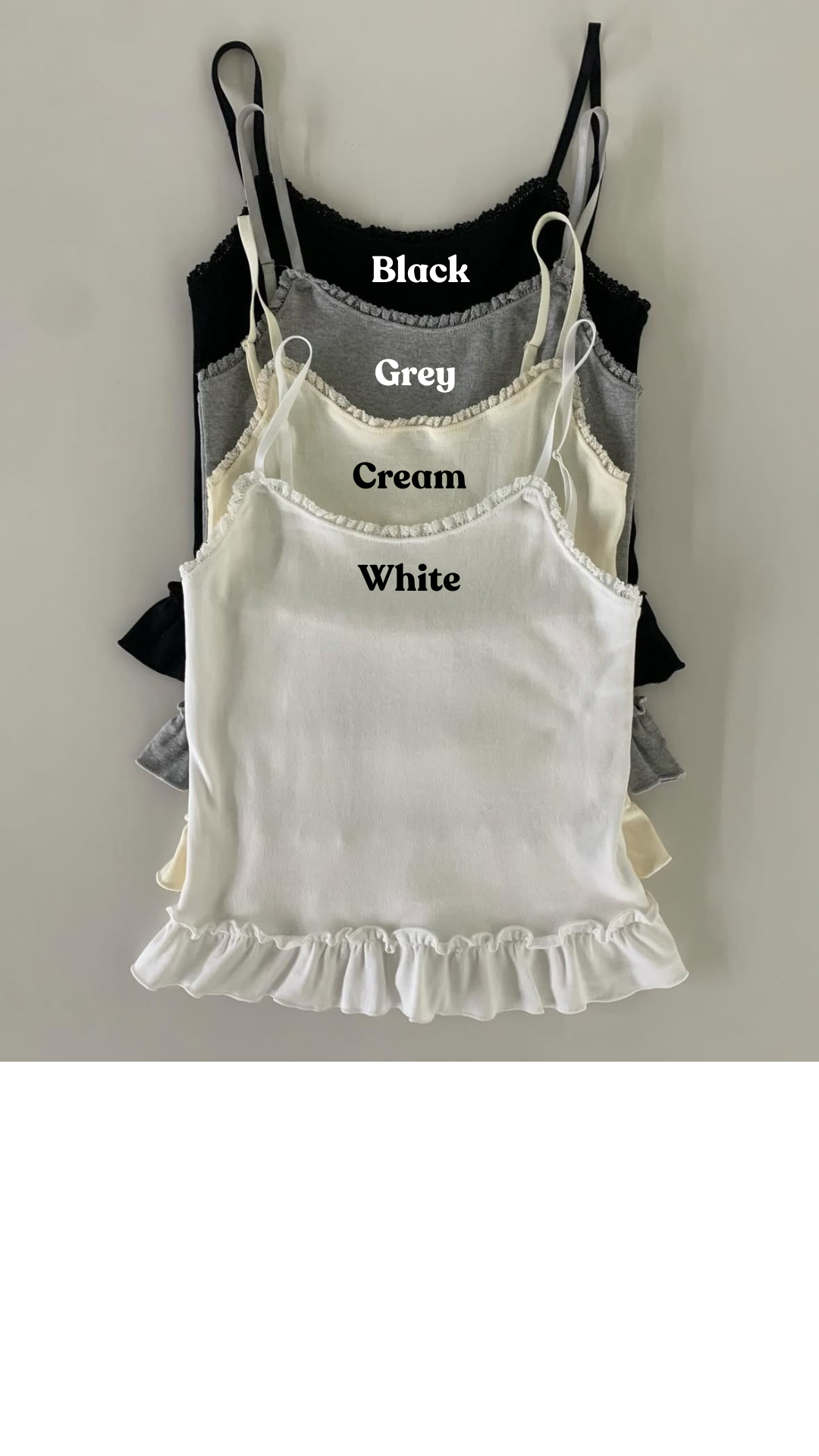 Frill-Trim Soft Camisole