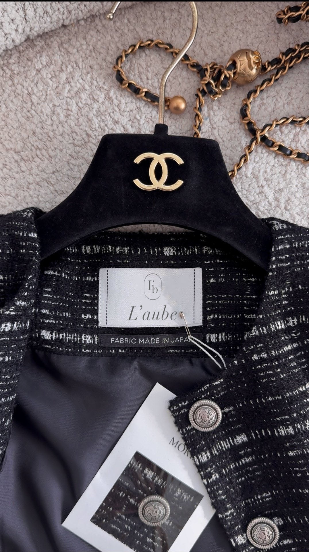 Classic Tweed Button Vest
