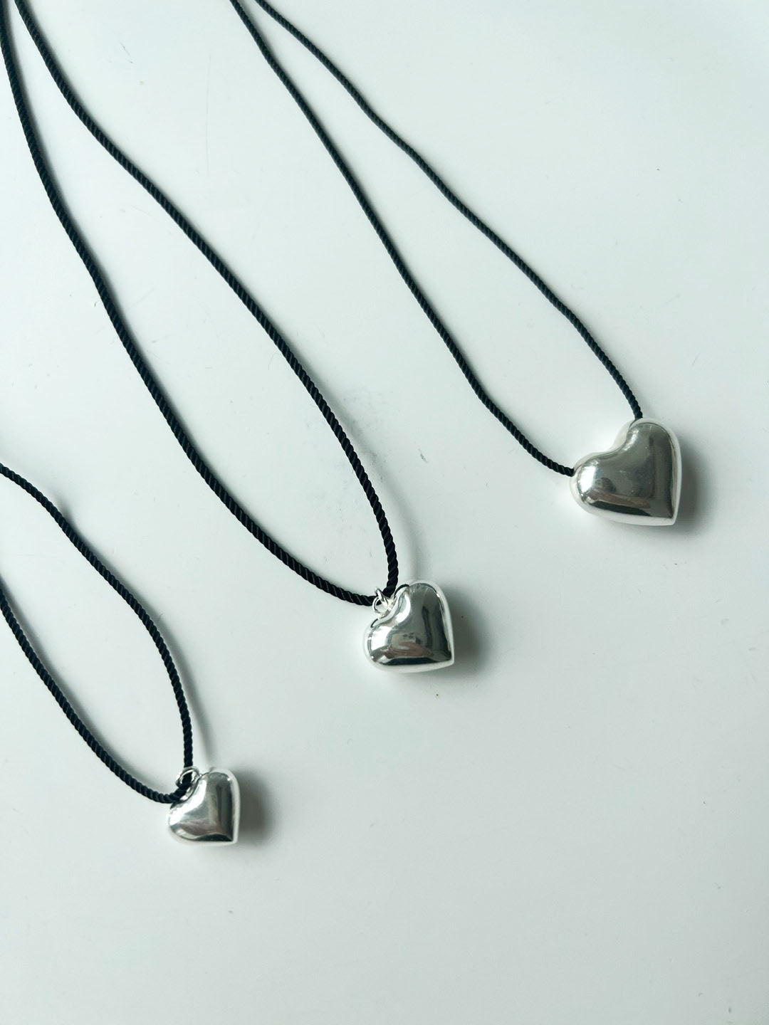 Heart Pendant Necklace - 925 Sterling Silver