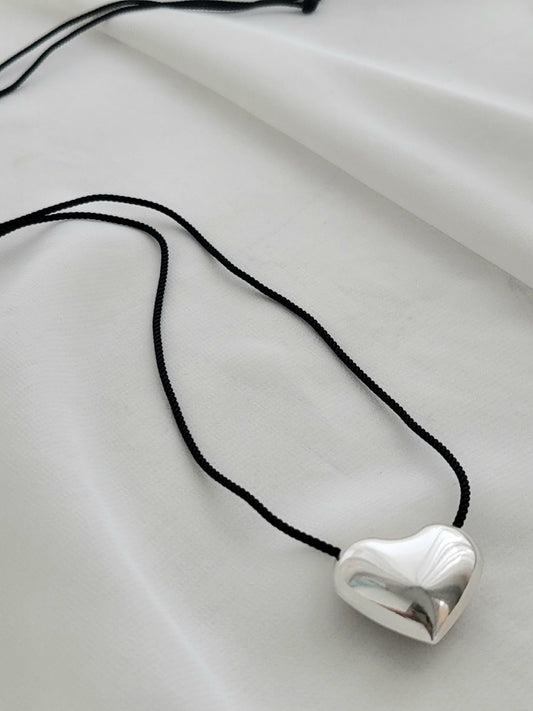 Heart Pendant Necklace - 925 Sterling Silver