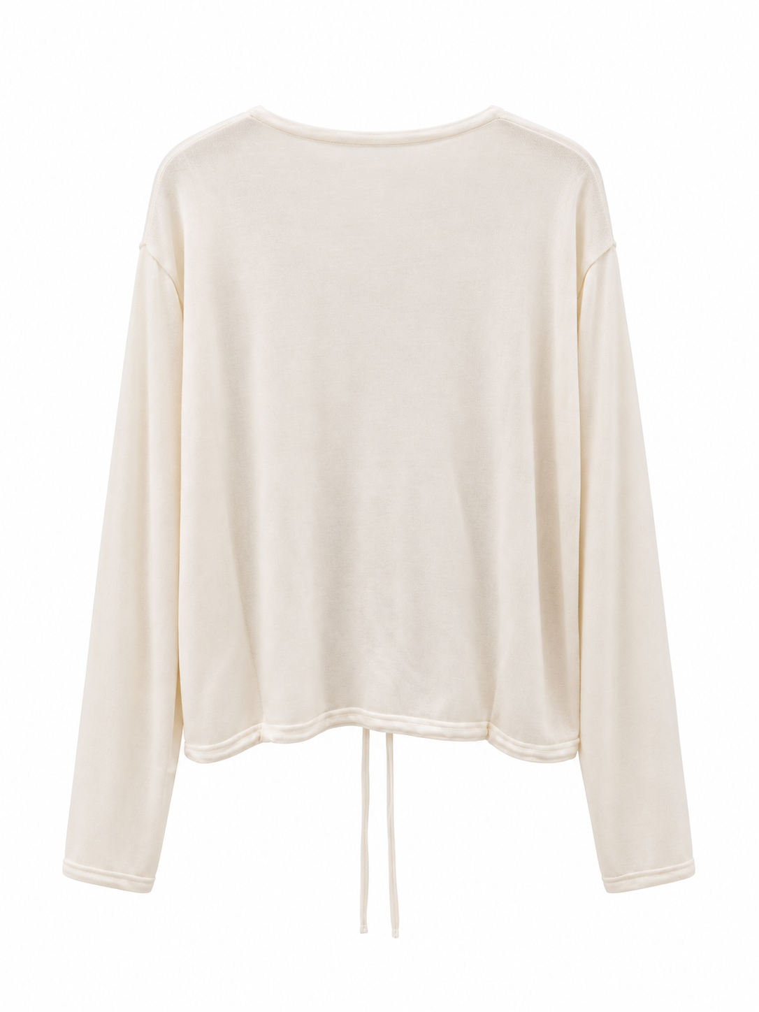 Soft Drawstring Knit Cardigan