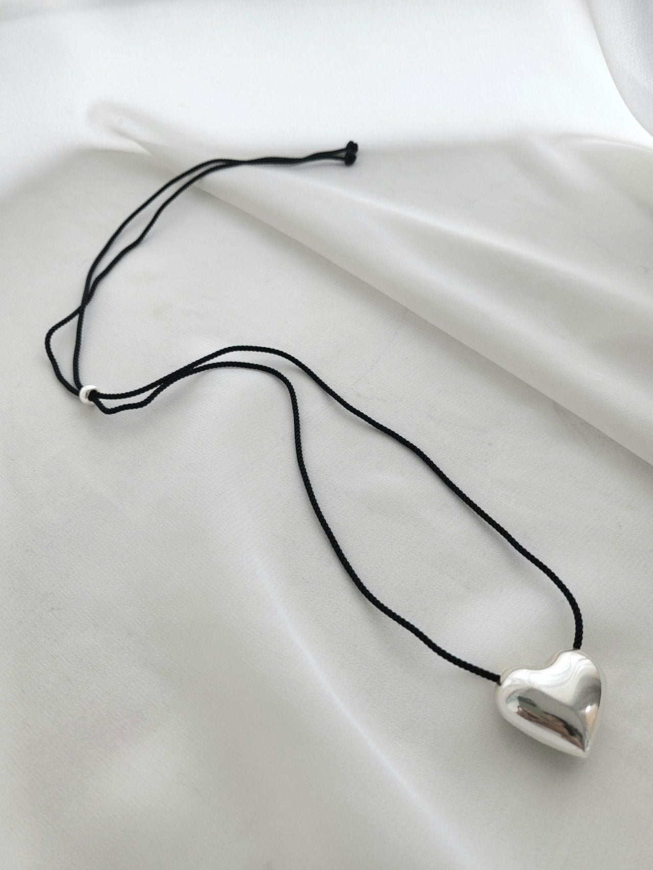 Heart Pendant Necklace - 925 Sterling Silver