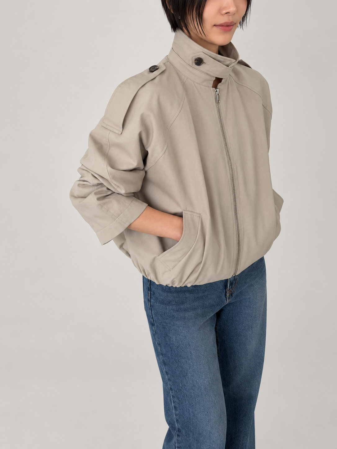 Balloon Blouson Jacket