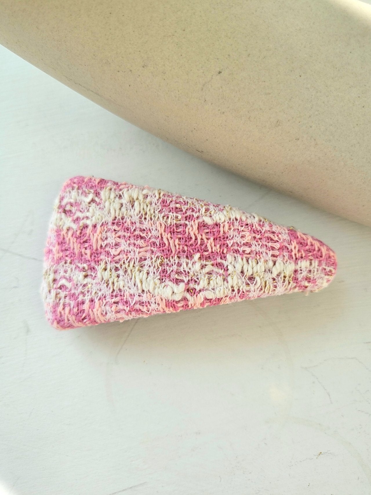 Handmade Tweed Hair Clip